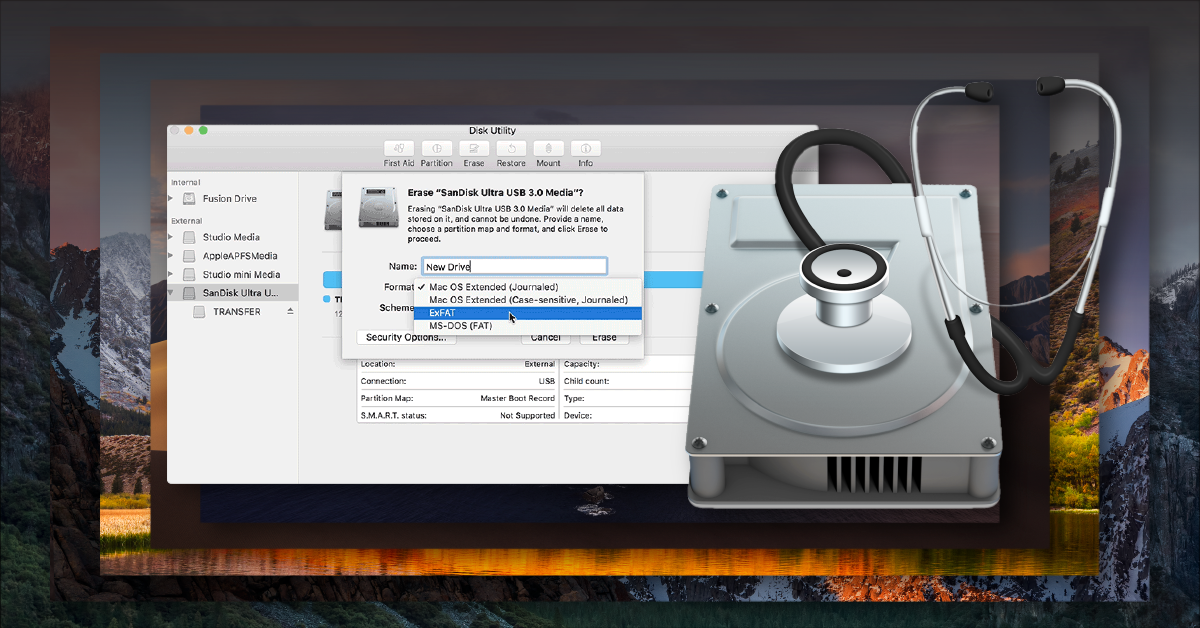what partition map for mac boot usb