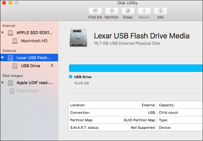 what partition map for mac boot usb